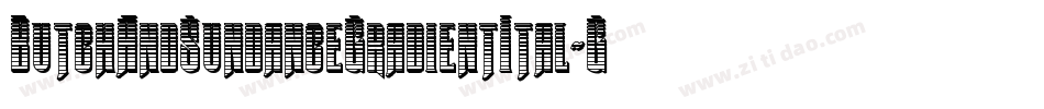 ButchAndSundanceGradientItal-G98A字体转换
