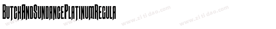 ButchAndSundancePlatinumRegular-5qvv字体转换