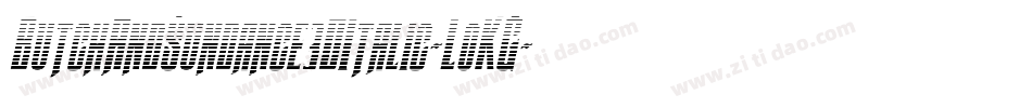 ButchAndSundance3DItalic-LoKG字体转换