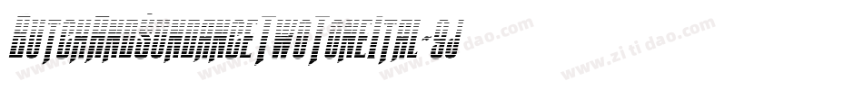 ButchAndSundanceTwoToneItal-9jd2字体转换