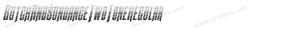 ButchAndSundanceTwoToneRegular-yWrV字体转换