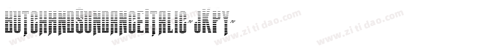 ButchAndSundanceItalic-jKPy字体转换 ButchAndSundanceItalic-jKPy字体转换