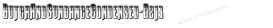 ButchAndSundanceCondensed-D213字体转换