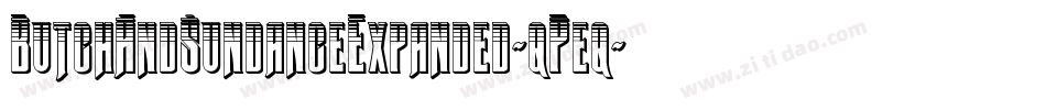 ButchAndSundanceExpanded-qPeq字体转换 ButchAndSundanceExpanded-qPeq字体转换