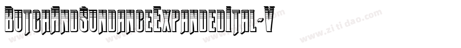 ButchAndSundanceExpandedItal-VZoe字体转换