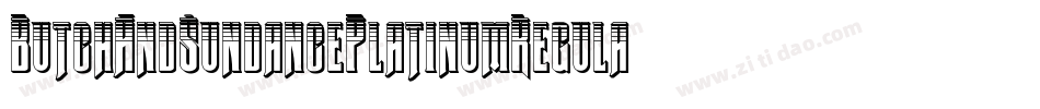 ButchAndSundancePlatinumRegular-5qvv字体转换