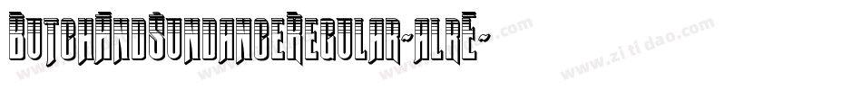 ButchAndSundanceRegular-alrE字体转换