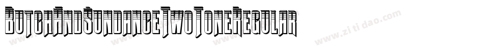 ButchAndSundanceTwoToneRegular-yWrV字体转换