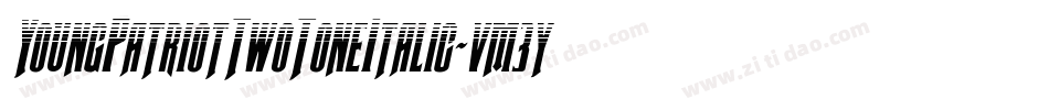 YoungPatriotTwoToneItalic-vm3yD字体转换