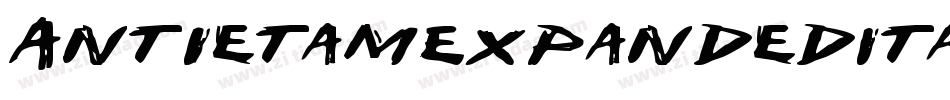 AntietamExpandedItalic-VZMy字体转换