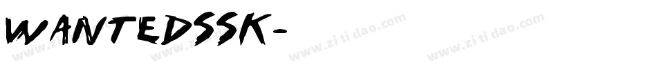 WantedSSK字体转换