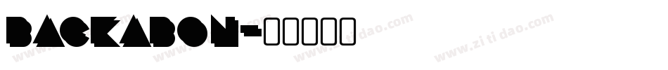 backabon字体转换