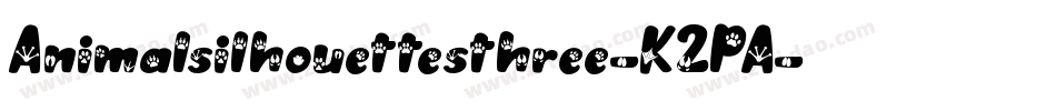 Animalsilhouettesthree-K2PA字体转换