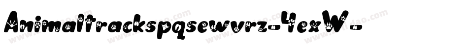 Animaltrackspqsewvrz-4exW字体转换