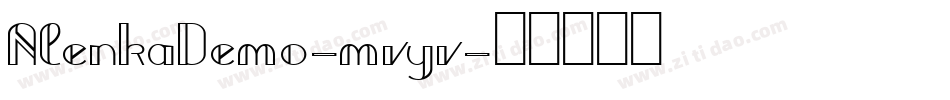 AlenkaDemo-mvyv字体转换