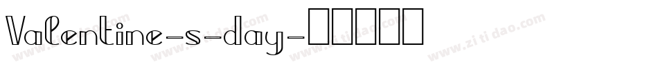 Valentine-s-day字体转换