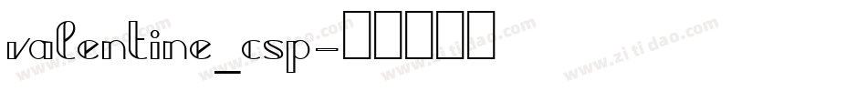 valentine_csp字体转换