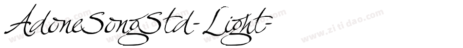 AdoneSongStd-Light字体转换