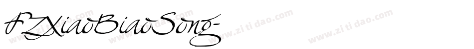 FZXiaoBiaoSong字体转换