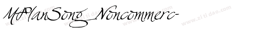 MFYanSong_Noncommerc字体转换