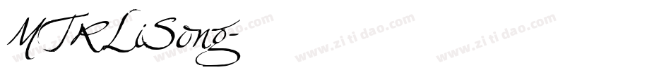 MTRLiSong字体转换