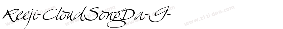 Reeji-CloudSongDa-G字体转换