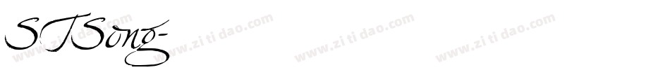 STSong字体转换