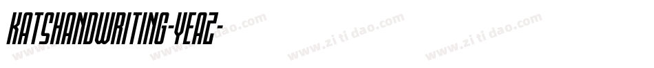Katshandwriting-yEaZ字体转换