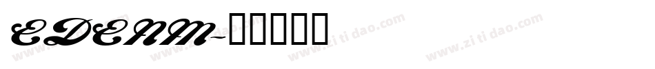 EDENM字体转换