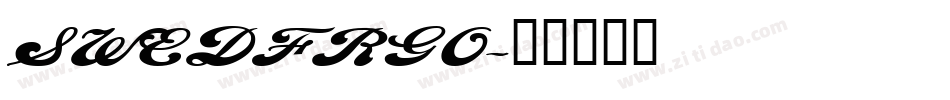 SWEDFRGO字体转换