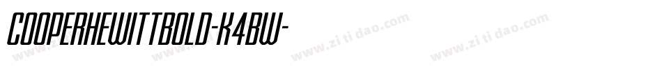CooperhewittBold-K4BW字体转换