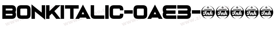 BonkItalic-OAE3字体转换