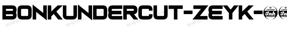 BonkUndercut-ZEyK字体转换