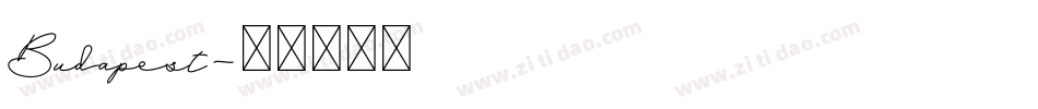 Budapest字体转换