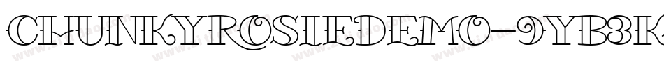 ChunkyRosieDemo-9YB3K字体转换