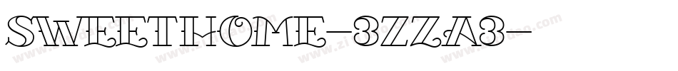 SweetHome-3zZa3字体转换