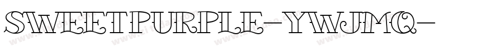 SweetPurple-ywjmq字体转换
