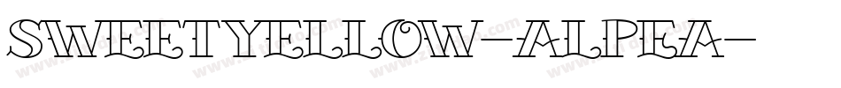 SweetYellow-ALPEA字体转换