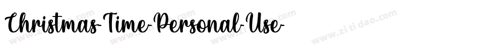 Christmas-Time-Personal-Use字体转换