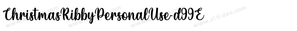 ChristmasRibbyPersonalUse-d99EK字体转换