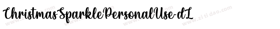 ChristmasSparklePersonalUse-dLal字体转换