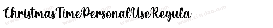 ChristmasTimePersonalUseRegular-adB9字体转换