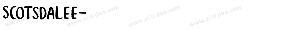 Scotsdalee字体转换