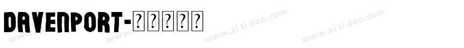 Davenport字体转换