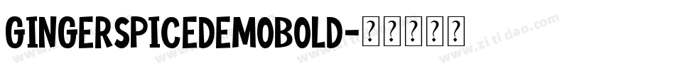 GingerSpicedemoBold字体转换