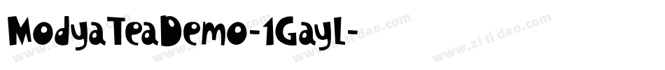 ModyaTeaDemo-1GayL字体转换