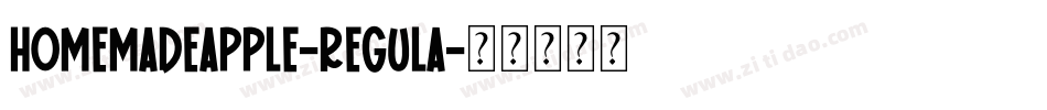 HomemadeApple-Regula字体转换
