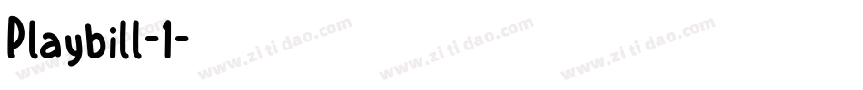 Playbill-1字体转换