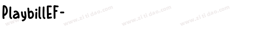 PlaybillEF字体转换