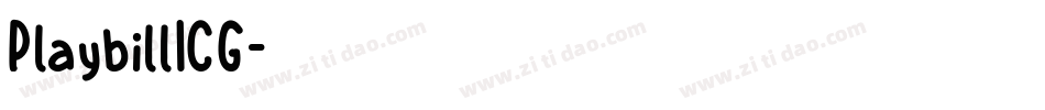 PlaybillICG字体转换